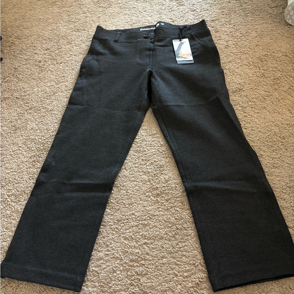 Betabrand gray NWT yoga dress pants